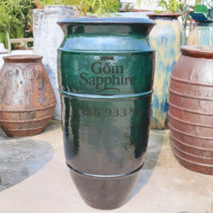 SAP114839 - 1 Chậu - Chậu trang trí lớn men ve chai cao cấp cho biệt thự & resort